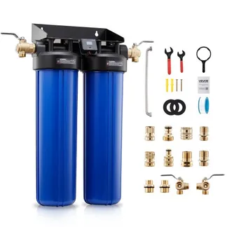 VEVOR Deionisiertes Wassersystem für Autowäsche 1250 L, Deionized Autowaschanlage mit Dualen 4L Gemischten DI-Harz-Filterkartuschen, Entionisiertes Wassersystem mit Bypass-Ventil für KFZ Motorrad Boot VEVOR Deionisiertes Wassersystem für Autowäsche 1250 L, Deionized Autowaschanlage mit Dualen 4L Gemischten DI-Harz-Filterkartuschen, Entionisiertes Wassersystem mit Bypass-Ventil für KFZ Motorrad Boot