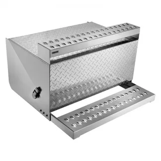 VEVOR Sattel-Trittkasten, 790x770x485 mm, Werkzeugkasten aus Alu, Aufbewahrungsbox für den Einstieg in die Fahrerkabine mit stoßdämpfendem Riegel für Pritschenwagen, Kräne & Sattelschlepper VEVOR Sattel-Trittkasten, 790x770x485 mm, Werkzeugkasten aus Alu, Aufbewahrungsbox für den Einstieg in die Fahrerkabine mit stoßdämpfendem Riegel für Pritschenwagen, Kräne & Sattelschlepper