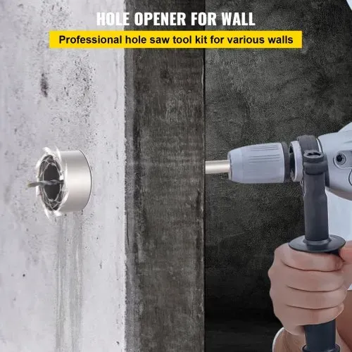 VEVOR Beton Bohrkronen Set Lochsäge 11 Stück mit SDS Max/SDS Plus & 2 Zentrierbohrer, Steckdosenbohrer Dosensenker Kronenbohrer für Mauerwerk 30-100 mm Ziegel Beton Zement Stein Wandmaterial VEVOR Beton Bohrkronen Set Lochsäge 11 Stück mit SDS Max/SDS Plus & 2 Zentrierbohrer, Steckdosenbohrer Dosensenker Kronenbohrer für Mauerwerk 30-100 mm Ziegel Beton Zement Stein Wandmaterial