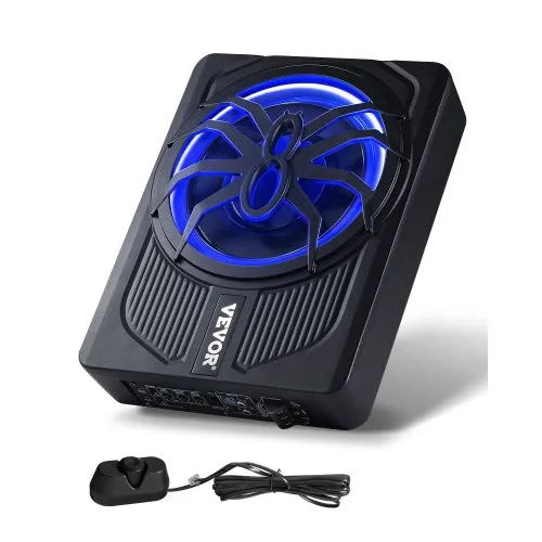 VEVOR Untersitz Auto Subwoofer 440 W 254 mm schlanker Auto Subwoofer unter dem Sitz Subsystem mit eingebautem Verstärker, Hoch-/Niedrigpegel-Eingang und Lautstärkeregler für SUVs Lkws VEVOR Untersitz Auto Subwoofer 440 W 254 mm schlanker Auto Subwoofer unter dem Sitz Subsystem mit eingebautem Verstärker, Hoch-/Niedrigpegel-Eingang und Lautstärkeregler für SUVs Lkws