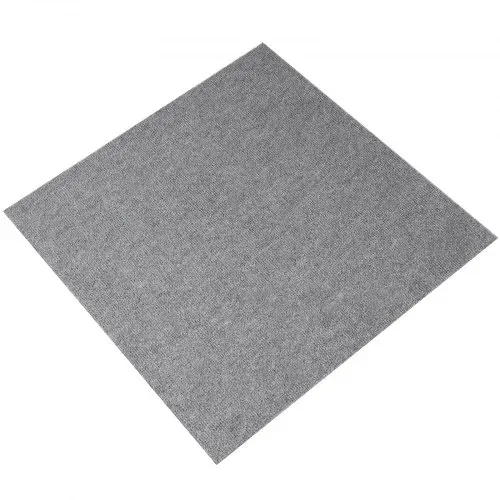 VEVOR Teppichfliesen zum Abziehen und Aufkleben, 61 x 61 cm, selbstklebende Teppichbodenfliesen, weich gepolsterte Teppichfliesen, DIY-Installation für Schlafzimmer, Wohnzimmer, (9 Stk., Hellgrau) – Bild 9