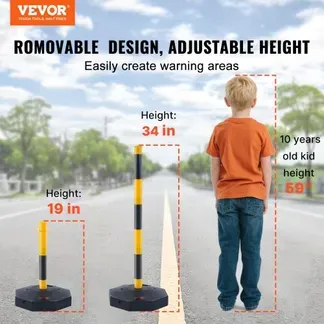 VEVOR Verkehrshütchen Verkehr Absperrpfosten 6 Stk. 285 x 285 mm Warnkegel Verkehrsleitkegel Warnleitkegel mit Kett, Leitpfostenkegel Straßensperrpfosten Gelb & Schwarz Wasser- und Sandeinspritzung VEVOR Verkehrshütchen Verkehr Absperrpfosten 6 Stk. 285 x 285 mm Warnkegel Verkehrsleitkegel Warnleitkegel mit Kett, Leitpfostenkegel Straßensperrpfosten Gelb & Schwarz Wasser- und Sandeinspritzung