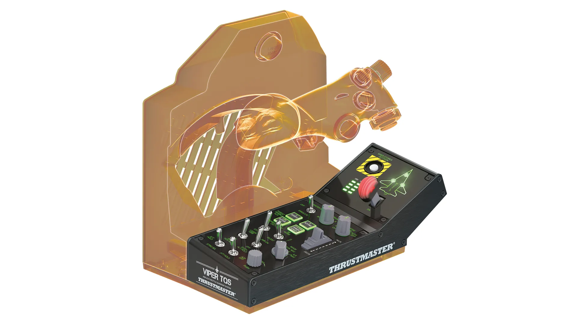 Thrustmaster VIPER Panel Schwarz USB Joystick + Motorsteuerungshebel PC – Bild 5