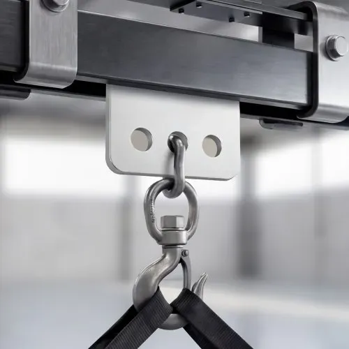 VEVOR 4 Stk. Laufkatze mit 499 kg Tragkraft, Rollfahrwerk mit 4 Rädern & Doppellager, Handfahrwerk aus Kohlenstoffstahl für Strebenkanäle ab 41 mm Höhe, Krankatze für Werkstatt Lager Baustelle Garage – Bild 7