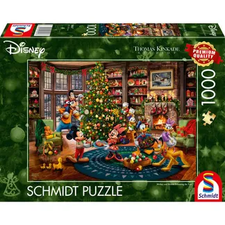 Thomas Kinkade Studios: Disney – Mickey & Minnie Trimming The Tree, Puzzle Thomas Kinkade Studios: Disney – Mickey & Minnie Trimming The Tree, Puzzle