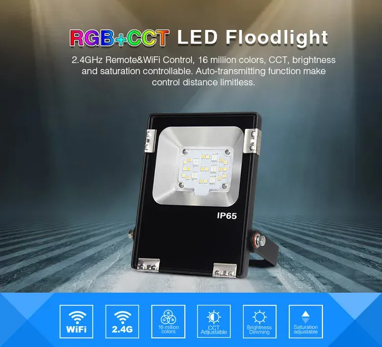 MiBoxer FUTT06 LED Flächenstrahler 10W RGB-WW (RGB-CCT) IP65 24V MiBoxer FUTT06 LED Flächenstrahler 10W RGB-WW (RGB-CCT) IP65 24V