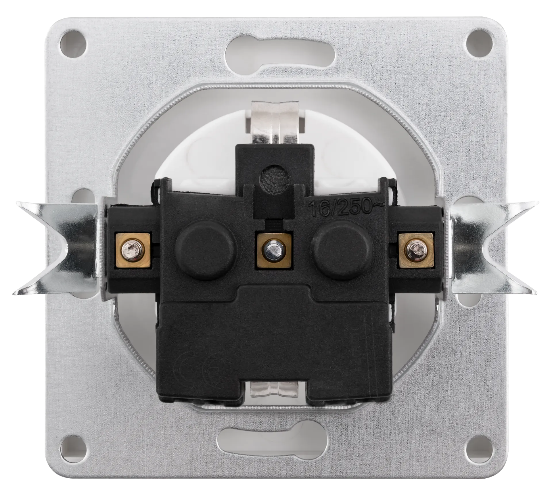 Schutzkontakt-Steckdose McPower ''Shallow'' 250V~/16A, UP, Steckanschluss, weiß – Bild 2