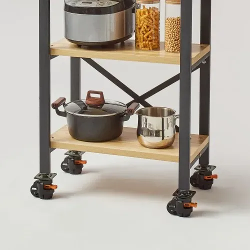 VEVOR 4er-Set Lenkrolle φ50,8mm Möbelrolle Höhenverstellbar Transportrolle 0,5 Tonnen Tragfähigkeit Schwerlastrolle aus Nylon Nivellierrolle Lastrolle Laufrolle für Holzregale Möbel Werkbänke – Bild 7
