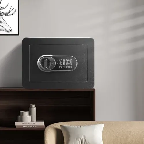 VEVOR Safe Tresor 14,16 cm³, Möbeltresor mit Feuerfester Geldtasche, Passwort & Schlüssel Digitaler Heimtresor Herausnehmbares Regal, Innenschrank, Wandtresor für Bargeld, Schmuck, Dokumente usw. – Bild 7