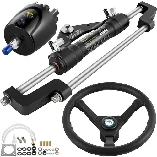 VEVOR Hydraulisches Lenkset 300 PS, Hydraulisches Bootslenkset Helmpumpe, Hydraulisches Bootslenkset ohne Hydraulischen Lenkschlauch für Bootslenksystem VEVOR Hydraulisches Lenkset 300 PS, Hydraulisches Bootslenkset Helmpumpe, Hydraulisches Bootslenkset ohne Hydraulischen Lenkschlauch für Bootslenksystem