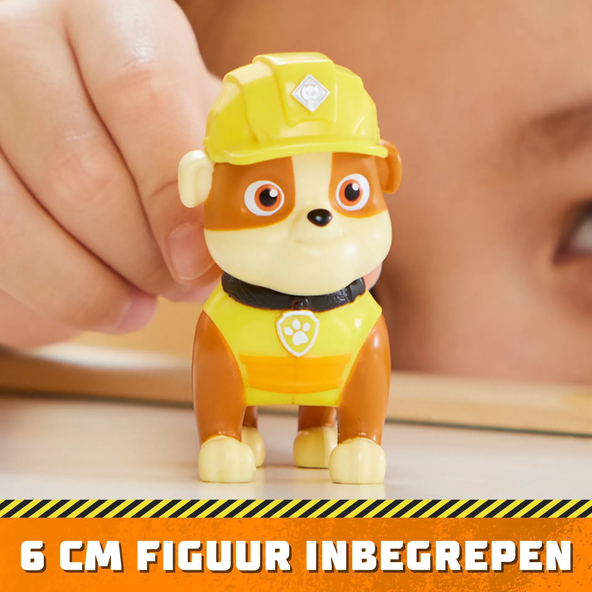 Rubble & Crew Rubble und Crew - Planierraupen-Baufahrzeug (Basis Fahrzeug) mit Rubble-Figur, bewegliche Planierraupenschaufel und Bagger, Spielzeug aus TV-Serie, ab 3 Jahren – Bild 5