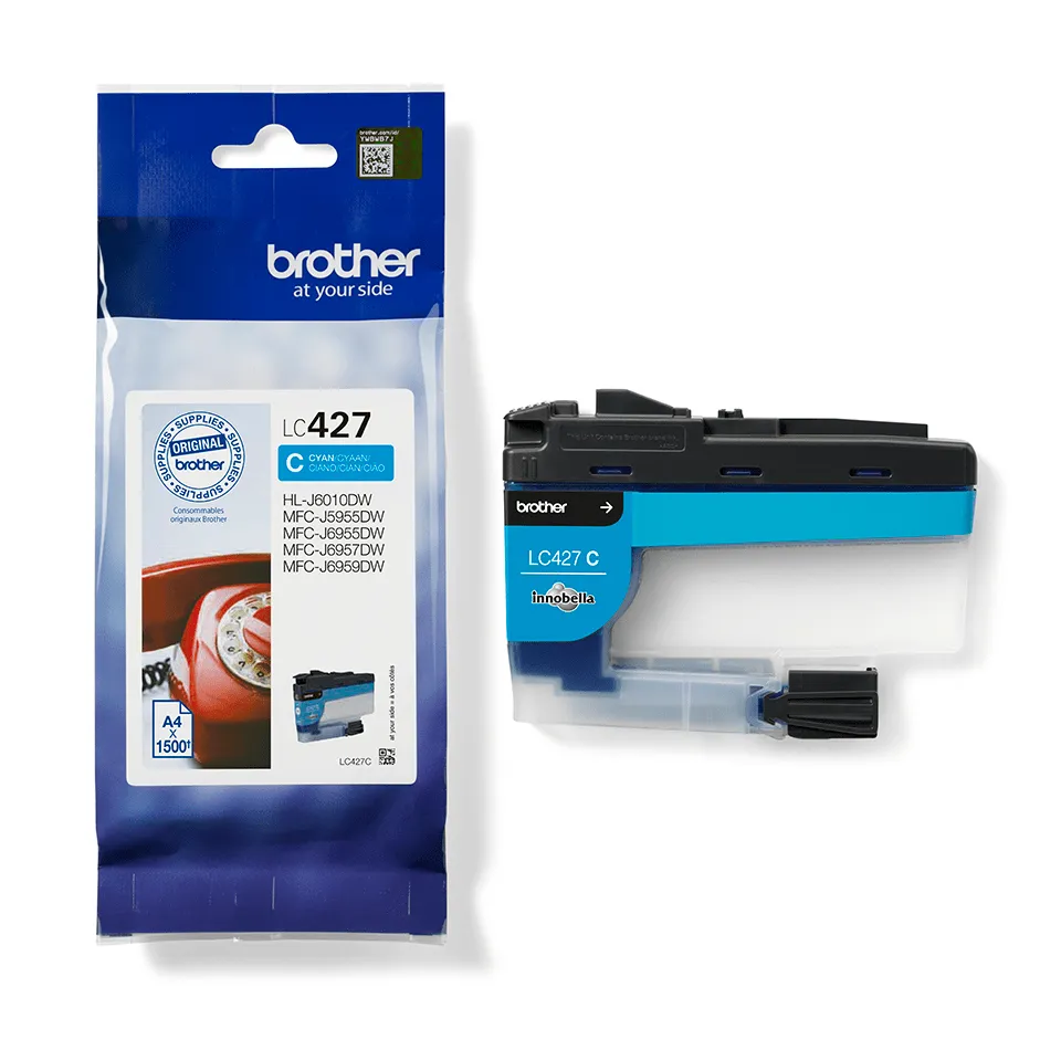 Brother LC427C Druckerpatrone 1 Stück(e) Original Standardertrag Cyan – Bild 3