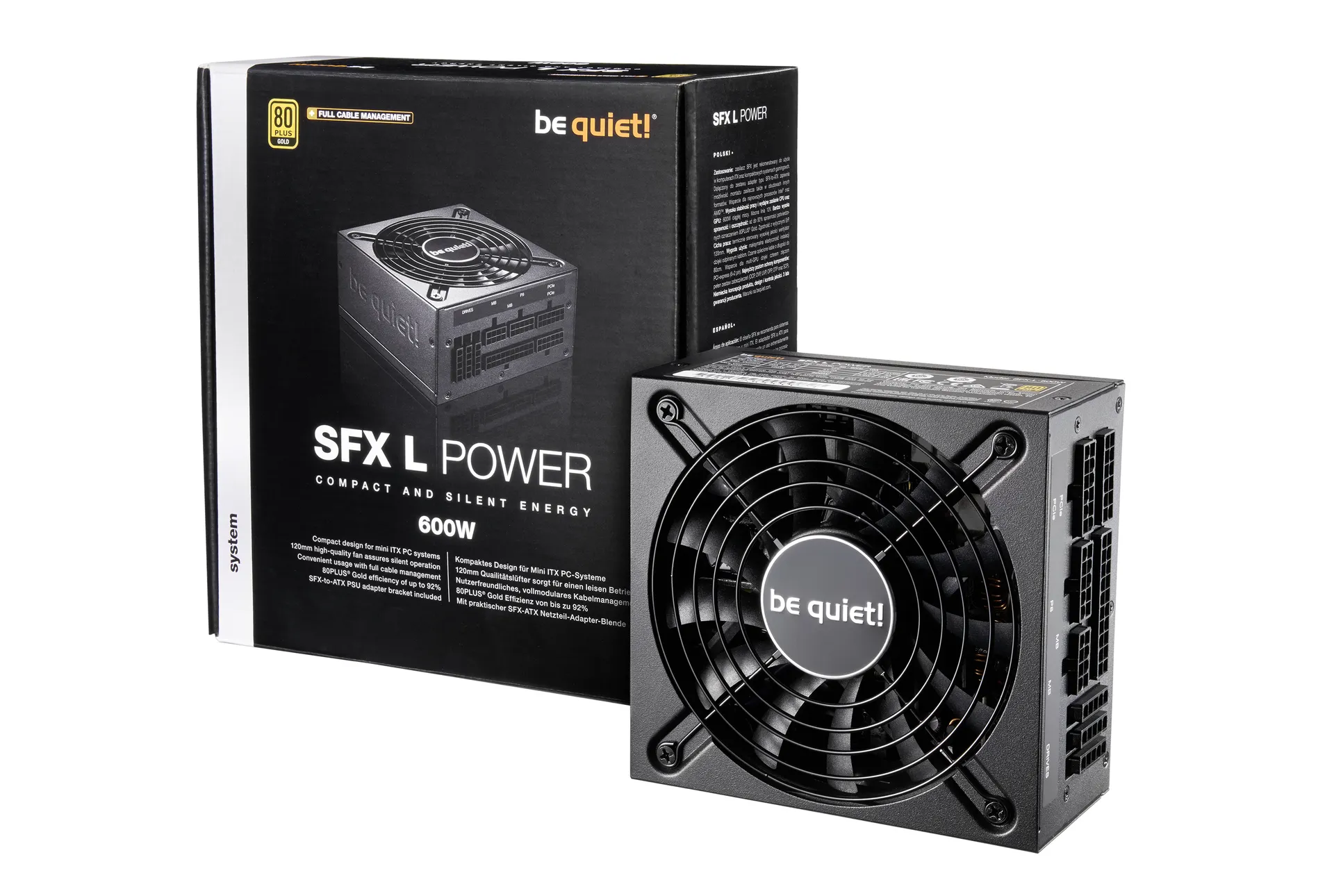 be quiet! SFX L Power Netzteil 600 W 20+4 pin ATX Schwarz – Bild 3