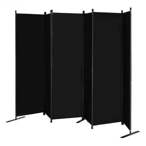VEVOR Raumteiler 6 Paneele Paravent 3110 x 1805 x 450 mm, faltbarer Sichtschutz & tragbarer Trennwandteiler zur Raumtrennung, freistehende Raumteiler für Büro Schlafzimmer Arbeitszimmer, Schwarz – Bild 8