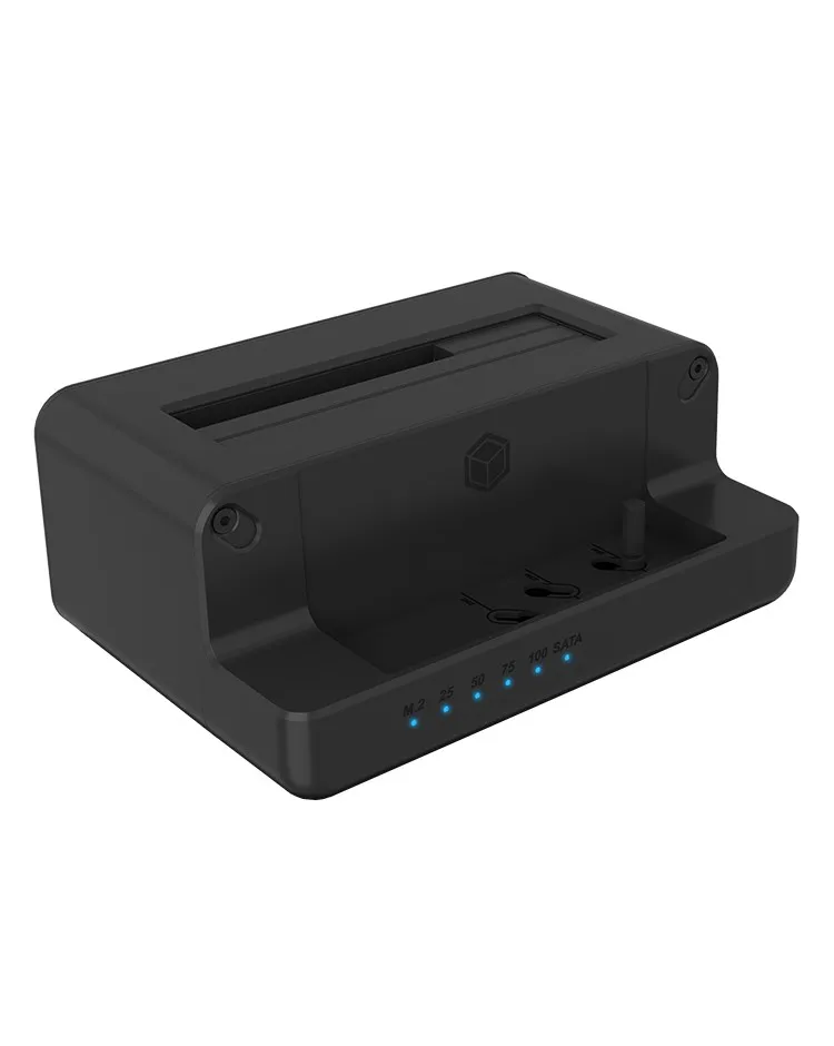 ICY BOX IB-2914MSCL-C31, Docking & CloneStation für M.2 NVMe SSD & 2.5”/3.5” SATA SSD/HDD, Zweiwege klonen, USB 3.2 Gen 2 Type-C®/Type-A, schwarz ICY BOX IB-2914MSCL-C31, Docking & CloneStation für M.2 NVMe SSD & 2.5”/3.5” SATA SSD/HDD, Zweiwege klonen, USB 3.2 Gen 2 Type-C®/Type-A, schwarz