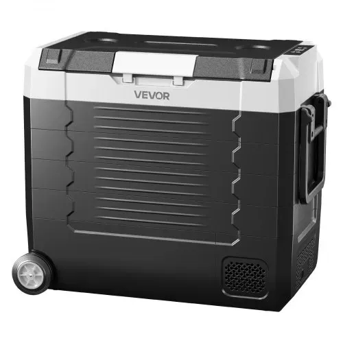 VEVOR Kompressor Kühlbox 12/24 V DC 100–240 V AC, Autokühlschrank 55 L mit App-Steuerung & Rädern & 2 Temperaturzonen (-20 °C bis 20 °C), Tragbarer Kühlschrank für Wohnmobile Boote Camping Angeln – Bild 10