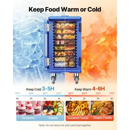 VEVOR Isolierter Speisenbehälterträger Warmhaltebox für Gastronomie 120 L, Speisenbehälter mit Doppelschnallen & Griffen, Speisenbehälterträger Lebensmitteltransportbox für Restaurant Kantine blau VEVOR Isolierter Speisenbehälterträger Warmhaltebox für Gastronomie 120 L, Speisenbehälter mit Doppelschnallen & Griffen, Speisenbehälterträger Lebensmitteltransportbox für Restaurant Kantine blau
