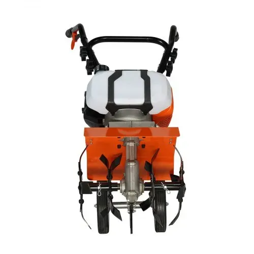 VEVOR Gartenfräse 43CC Hubraum Gasbetrieben Motorhacke 300mm Anbaubreite Motorfräse 100mm Kultivierungstiefe Bodenhacke Stahl Kultivierungsklinge Ackerfräse 1110x448x910mm Kultivator – Bild 10