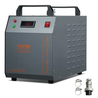 VEVOR Industrieller Wasserkühler, CW-3000 (PRO), 150 W luftgekühltes industrielles Wasserkühler-Kühlsystem mit 12 L Wassertank, 18 L/min max. Durchflussrate, für Kühlmaschine für Lasergravurmaschinen VEVOR Industrieller Wasserkühler, CW-3000 (PRO), 150 W luftgekühltes industrielles Wasserkühler-Kühlsystem mit 12 L Wassertank, 18 L/min max. Durchflussrate, für Kühlmaschine für Lasergravurmaschinen