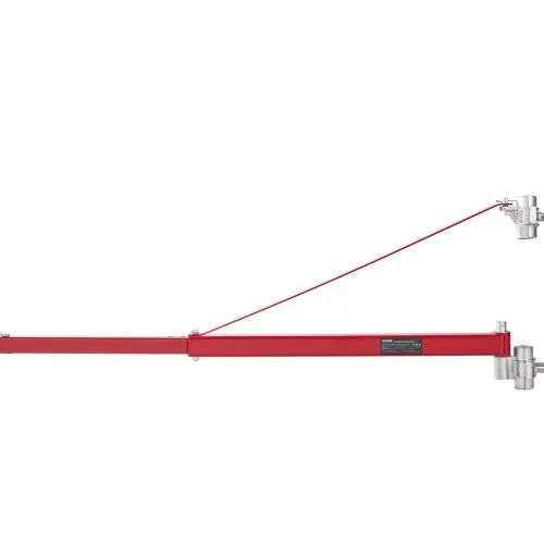 VEVOR Elektrischer Hebezeug-Stützarm 600 kg Tragkraft, elektrischer Hebezeughalter-Schwenkarm Stahlhebezeugrahmen 180° schwenkbarer Gerüsthebezeug-Hebearm Windenhebezeugarm zum Heben Werkstatt Garage – Bild 9