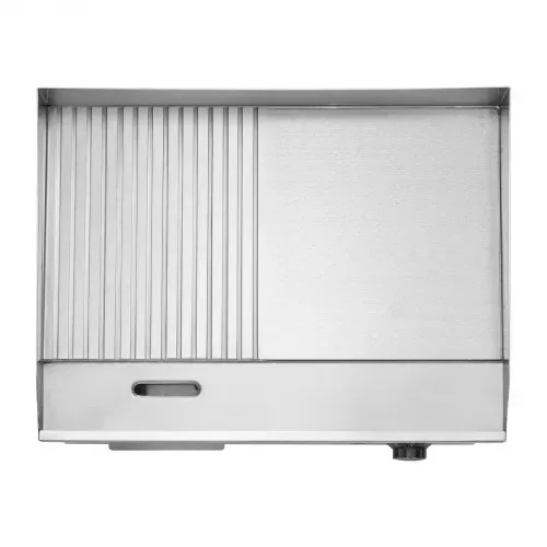 VEVOR Gewerbliche Elektrische Grillplatte 3200 W, Tischgrillplatte 535x300 mm Grillfläche, Elektrogrill, halb Gerillt, halb Glatt, mit 2 Spateln & 2 Bürsten & Fußpolstern, für Steaks Pfannkuchen – Bild 10