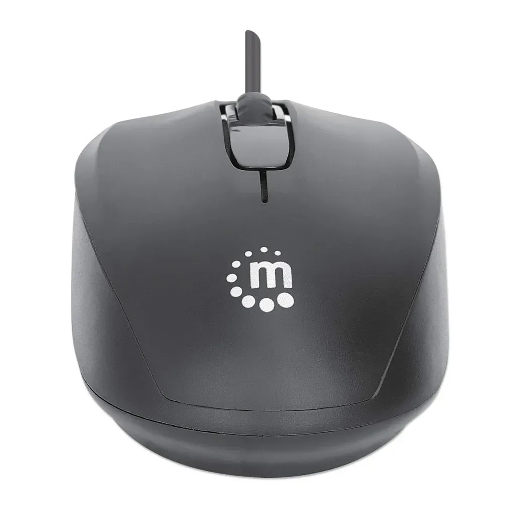 Manhattan 190190 Maus Büro Beidhändig USB Typ-A Optisch 1000 DPI – Bild 5