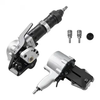 VEVOR Pneumatische Umreifungsmaschine, 8500 N Spannkraft, Metall-Umreifungswerkzeug, Spanner & Schneide-/Versiegelungsgerät für 32 mm breite Metallbänder, Spaltballenpresse für Verpackungen VEVOR Pneumatische Umreifungsmaschine, 8500 N Spannkraft, Metall-Umreifungswerkzeug, Spanner & Schneide-/Versiegelungsgerät für 32 mm breite Metallbänder, Spaltballenpresse für Verpackungen