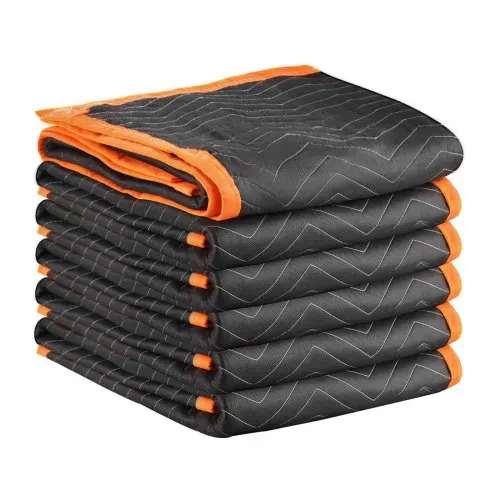 VEVOR Umzugsdecken, 6 Stk., 2032 x 1829 mm, Verpackungsdecke mit Baumwollfüllung, Möbeldecke, Lagerdecke mit Vliesstoff gepolsterte Packdecke zum Versenden, Verpacken & Schützen von Möbeln – Bild 9