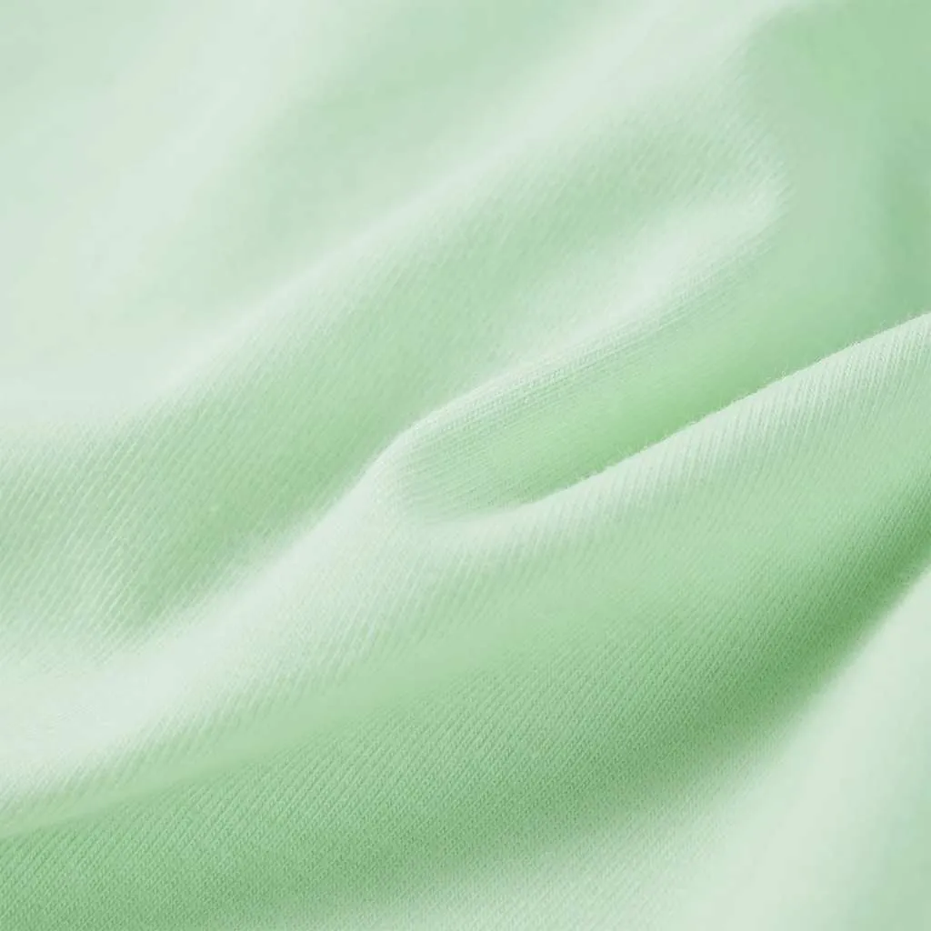 vidaXL Kinder-T-Shirt mit Rüschenärmeln Zartgrün 104 – Bild 7