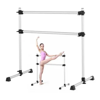 VEVOR Ballettstange Tanzstange freistehende Doppelstange (136 kg belastbar), höhenverstellbare (170-1165 mm) Stretchstange aus Aluminium für Ballett, Gleichgewichtstraining, Entspannungsübungen VEVOR Ballettstange Tanzstange freistehende Doppelstange (136 kg belastbar), höhenverstellbare (170-1165 mm) Stretchstange aus Aluminium für Ballett, Gleichgewichtstraining, Entspannungsübungen
