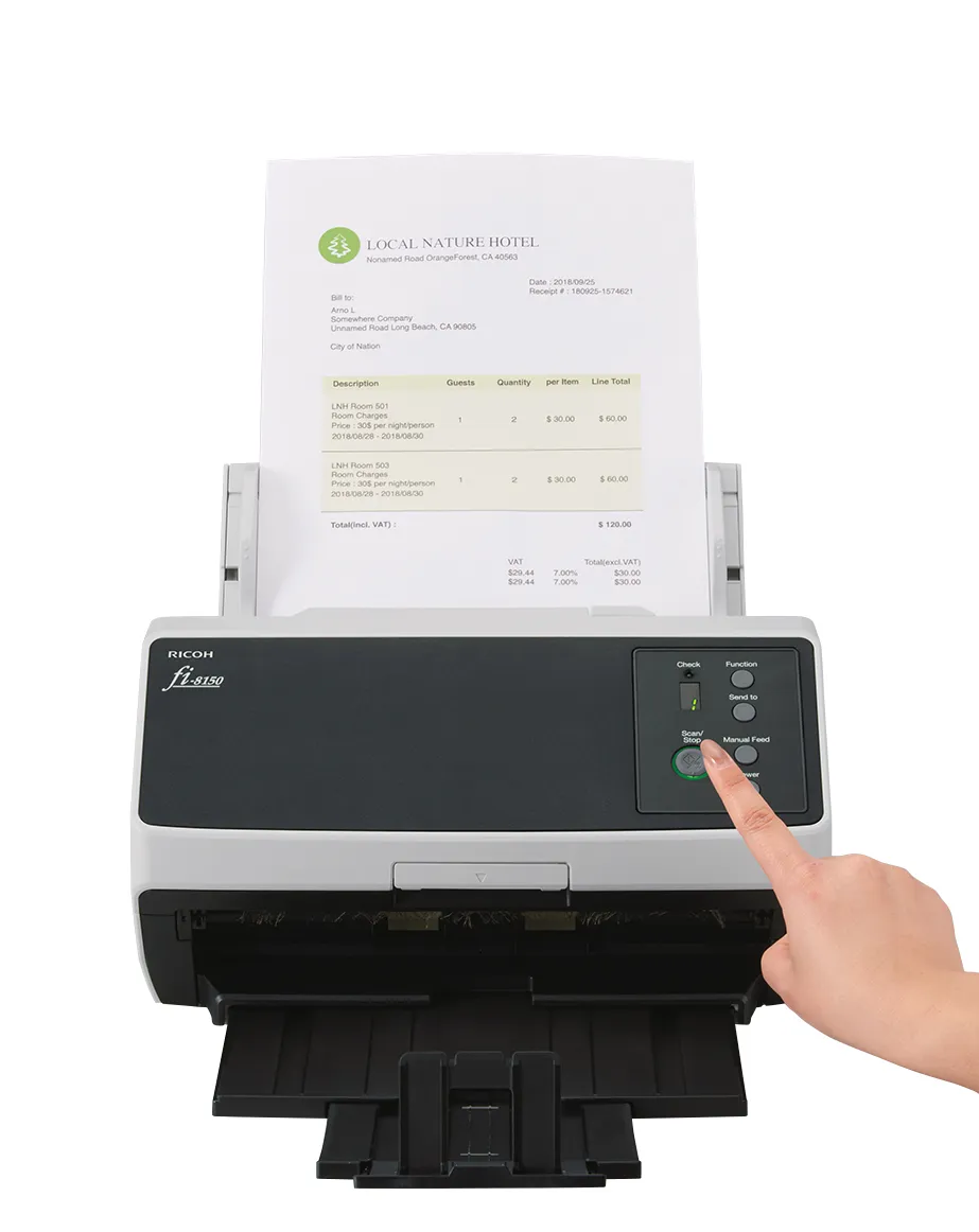 Ricoh FI-8150 ADF + Scanner mit manueller Zuführung 600 x 600 DPI A4 Schwarz, Grau – Bild 3