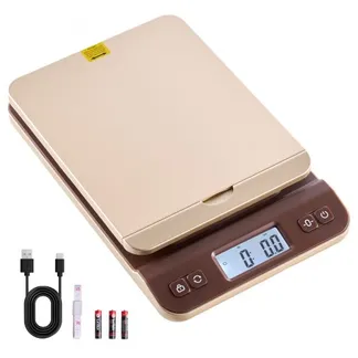 VEVOR Digitale Paketwaage, 2g Genauigkeit, 40kg Postwaage mit Hold-/Tara-/Auto-Off-Funktion, Flip-Halter-Design & einfacher Kalibrierung, Briefwaage Plattformwaage, Batterie im Lieferumfang enthalten VEVOR Digitale Paketwaage, 2g Genauigkeit, 40kg Postwaage mit Hold-/Tara-/Auto-Off-Funktion, Flip-Halter-Design & einfacher Kalibrierung, Briefwaage Plattformwaage, Batterie im Lieferumfang enthalten