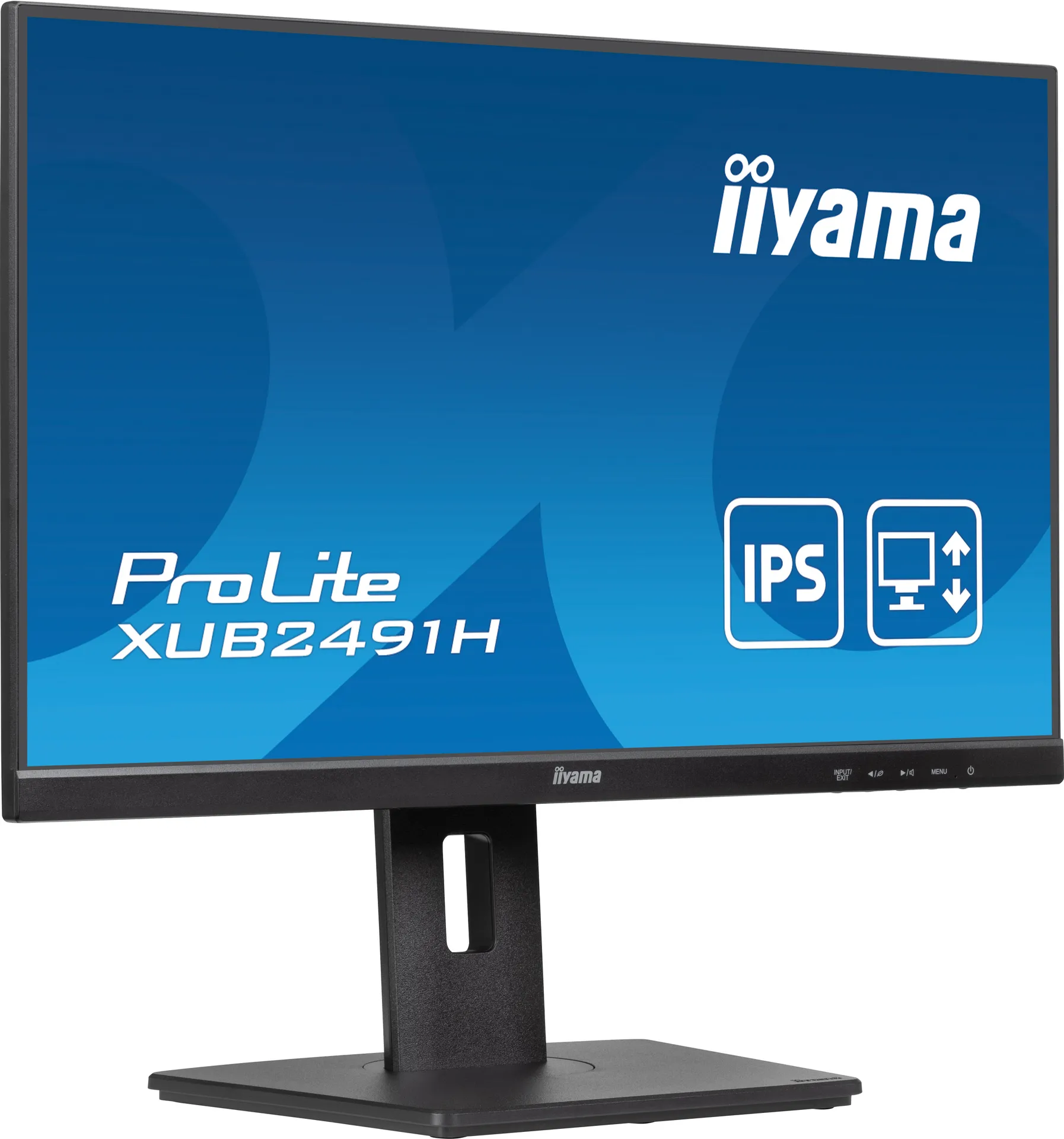 iiyama ProLite 24" (60.5 cm) Monitor mit IPS-Panel-Technologie, 100Hz Bildwiederholfrequenz und einem 150 mm höhenverstellbaren Standfuß – Bild 3