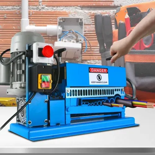 VEVOR Kabelabisoliermaschine Elektrisch 220 V Mehrfach-Abisolierzange 0,37 kw 1,5-38 mm Abisoliermaschine mit Schnittgeschwindigkeit Mehrloch-Abisolierzange – Bild 7