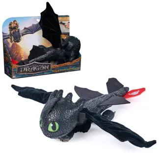 How to train your dragon Drachenzähmen leicht gemacht – Plüsch-Drache Ohnezahn mit Gleit- und Grifffunktion, 30 cm lang How to train your dragon Drachenzähmen leicht gemacht – Plüsch-Drache Ohnezahn mit Gleit- und Grifffunktion, 30 cm lang