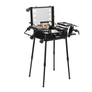 VEVOR Kosmetikkoffer 1030 x 510 x 1360 mm Schminktasche ABS + MDF-Platte + Aluminiumrahmen Schminkkoffer Make-Up Koffer Ideal für Friseur-, Make-up-Studios, Hochzeits- oder Event-Make-up VEVOR Kosmetikkoffer 1030 x 510 x 1360 mm Schminktasche ABS + MDF-Platte + Aluminiumrahmen Schminkkoffer Make-Up Koffer Ideal für Friseur-, Make-up-Studios, Hochzeits- oder Event-Make-up