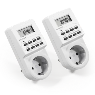 Digitale Zeitschaltuhr McPower “AZ-62“ 2er-Pack, 10 Programme, 12/24Std Zyklus Digitale Zeitschaltuhr McPower “AZ-62“ 2er-Pack, 10 Programme, 12/24Std Zyklus