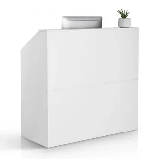 VEVOR Rezeption Empfangstresen Empfangstisch rechteckiger Thekentisch, Empfangstheke Verkaufstresen Kassentheke für Kasse Schönheitssalon Büro, weiß (1180 x 500 x 1115 mm) VEVOR Rezeption Empfangstresen Empfangstisch rechteckiger Thekentisch, Empfangstheke Verkaufstresen Kassentheke für Kasse Schönheitssalon Büro, weiß (1180 x 500 x 1115 mm)