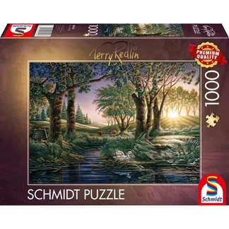 Terry Redlin: Morgenzauber am Teich, Puzzle Terry Redlin: Morgenzauber am Teich, Puzzle