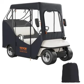 VEVOR Transparent Golfwagen Regenabdeckung 2-Personen-Golfwagenabdeckung 1495 x 1230 mm, 600D Wasserdicht, Tragbar, Fahrbar, Aufbewahrungsabdeckung für Golfwagen Passend für EZGO TXT Golfwagen VEVOR Transparent Golfwagen Regenabdeckung 2-Personen-Golfwagenabdeckung 1495 x 1230 mm, 600D Wasserdicht, Tragbar, Fahrbar, Aufbewahrungsabdeckung für Golfwagen Passend für EZGO TXT Golfwagen