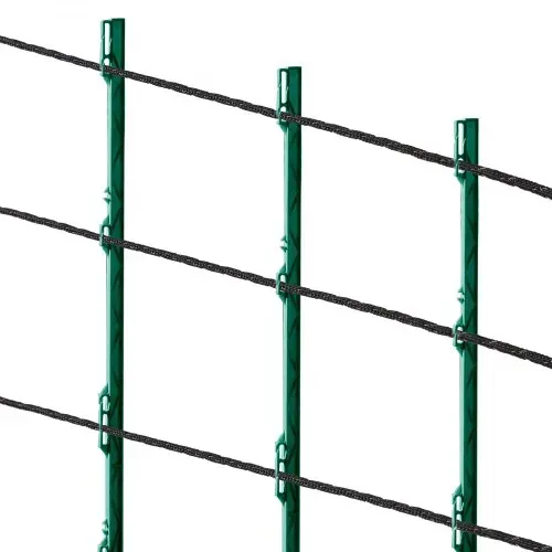 VEVOR Elektrozaundraht, 1000 Fuß, 305 m, tragbarer Polydraht, 1/4 Zoll Durchmesser, 2 Kupferlitzen für zuverlässige Leitfähigkeit und Rostbeständigkeit, Zaunseil für Pferde, Rinder, Vieh – Bild 10