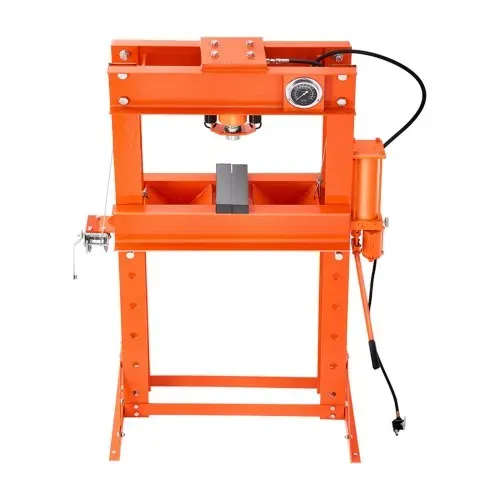VEVOR hydraulische Werkstattpresse 20 t (H-Rahmen) mit Pressplatte, einstellbare Hydraulikpresse (Max. Zylinder 185 mm) mit Dreieckstütze, geeignet zum Biegen & Richten & Stanzen Orange – Bild 8
