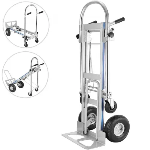 VEVOR Sackkarre 3-in-1-Aluminium-Klappsack-LKW-Handtrolley-Wagen Auto strapazierfähig faltbar VEVOR Sackkarre 3-in-1-Aluminium-Klappsack-LKW-Handtrolley-Wagen Auto strapazierfähig faltbar