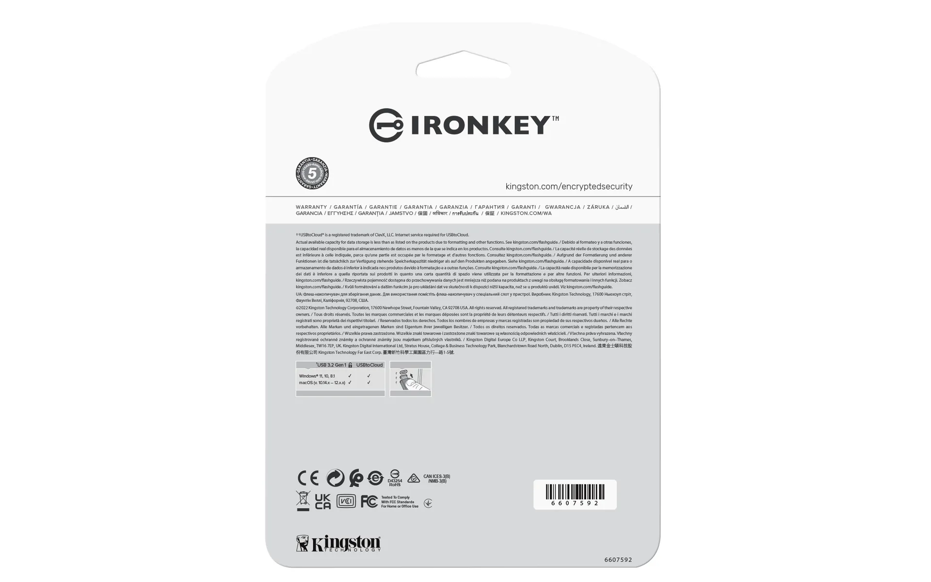 Kingston Technology IronKey 64GB IKLP50 AES USB, w/256bit Encryption – Bild 4