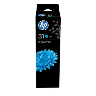 HP 31 Cyan Original Tintenflasche, 70 ml HP 31 Cyan Original Tintenflasche, 70 ml