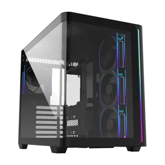 FSP M580-BP Plus Gehäuse Midi Tower mITX, mATX Schwarz ARGB FSP M580-BP Plus Gehäuse Midi Tower mITX, mATX Schwarz ARGB
