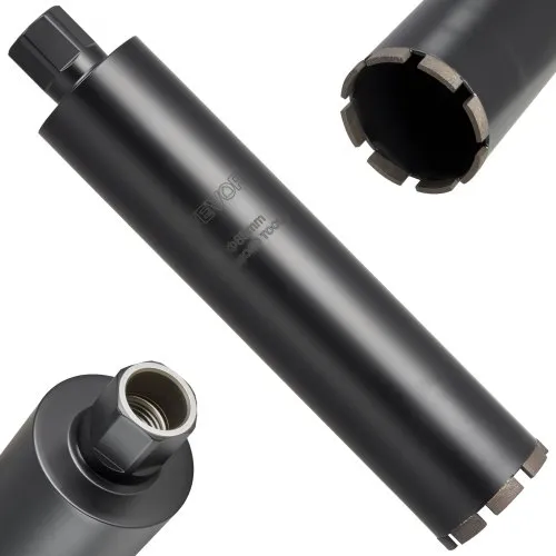 VEVOR Kernbohrer Bohrkrone φ 89 mm 356 mm Bohrtiefe, 1-1/4 Zoll-7 Innengewinde, Hochpräzisions-Schweißtechnologie, Nass-Diamantkernbohrer Kernlochbohrer für Stahlbeton Ziegel Mauerwerk VEVOR Kernbohrer Bohrkrone φ 89 mm 356 mm Bohrtiefe, 1-1/4 Zoll-7 Innengewinde, Hochpräzisions-Schweißtechnologie, Nass-Diamantkernbohrer Kernlochbohrer für Stahlbeton Ziegel Mauerwerk