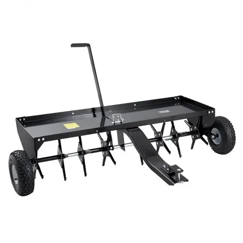 VEVOR Aerifizierer, 1500x980x885 mm, Rasenbelüfter zum Hinterherziehen mit Universalkupplung, Aufsitzmäher mit abwechselnd angeordneten Eisenspikes, Rasenlüfter für Gärten, Rasenflächen, Bauernhöfe – Bild 8