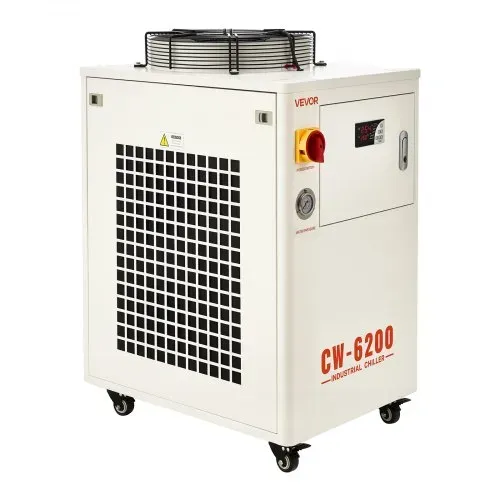 VEVOR Industrieller Wasserkühler, 5 kW, Wasserkühlsystem mit Kompressor, 15 L Tankinhalt, max. Durchflussrate 70 L/min, Industrial Water Chiller für CO2-Laser-Röhrengravur- & Schneidemaschinen – Bild 8