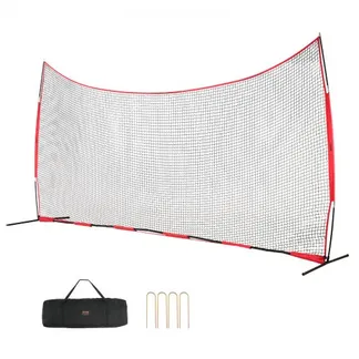 VEVOR Backstop-Netz, 620 x 140 cm Ballsport-Absperrnetz, Übungsausrüstung mit Tragetasche, Schutzschirm für Baseball-, Softball-, Lacrosse-, Fußball- und Hockeytraining, für den Garten VEVOR Backstop-Netz, 620 x 140 cm Ballsport-Absperrnetz, Übungsausrüstung mit Tragetasche, Schutzschirm für Baseball-, Softball-, Lacrosse-, Fußball- und Hockeytraining, für den Garten